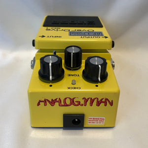 Boss SD-1 Overdrive with Analogman Silver Mod