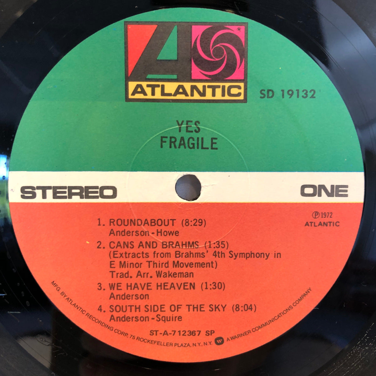 Yes - Fragile - Woodbury Music Shop