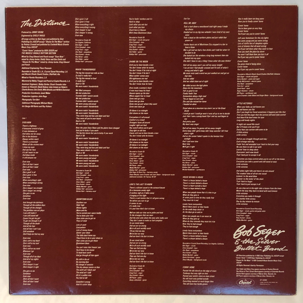 Bob Seger & The Silver Bullet Band - The Distance - Woodbury