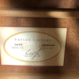 Taylor 314CE Acoustic/Electric Guitar