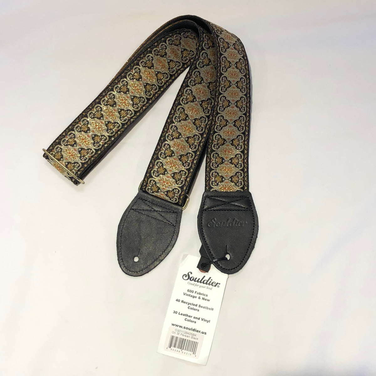 Souldier Persian Black Tapestry Guitar Strap