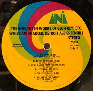The Unwritten Works Of Geoffrey, Etc.