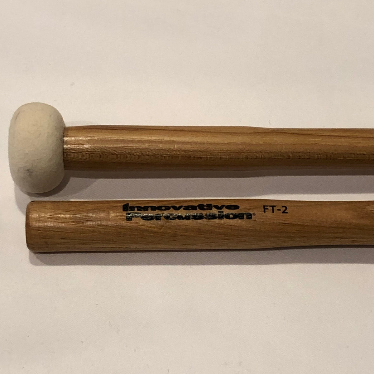 Innovative Percussion FT-2 Hickory Felt Marching Tenor Mallets