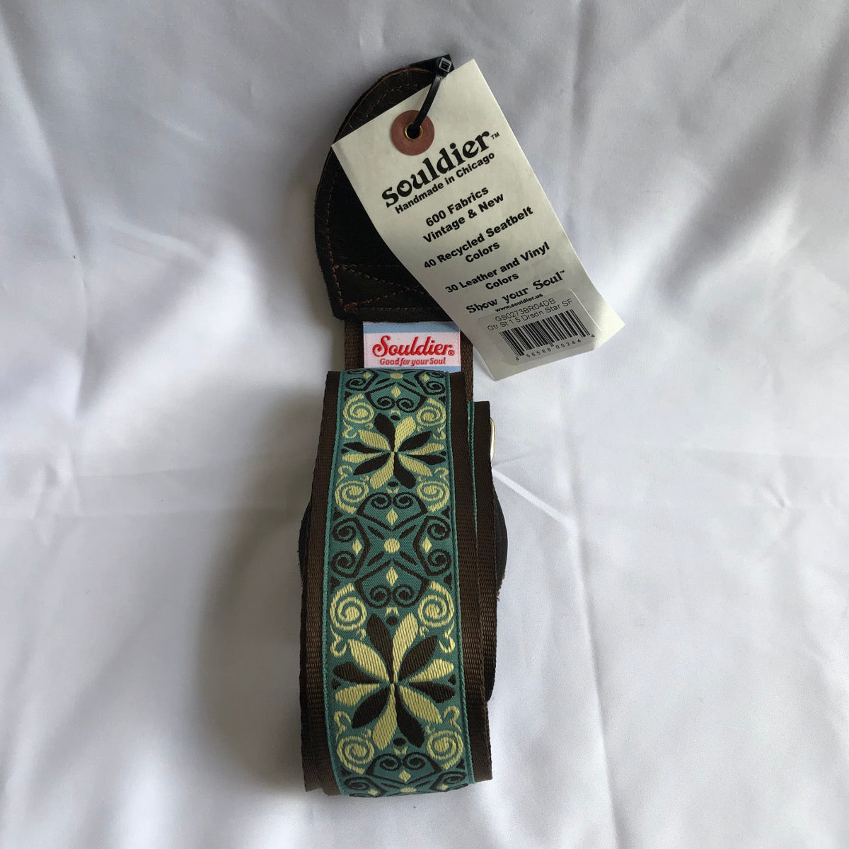 Souldier Dresden Seafoam Brown Guitar Strap