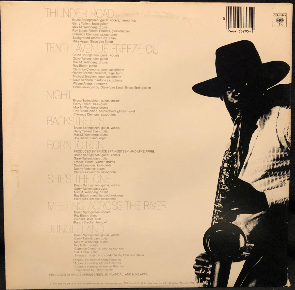 Bruce Springsteen - Born To Run - Woodbury Music Shop